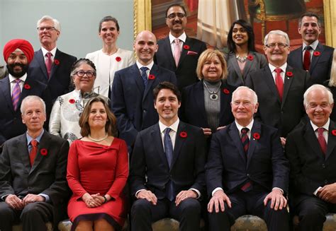 trudeau and his cabinet